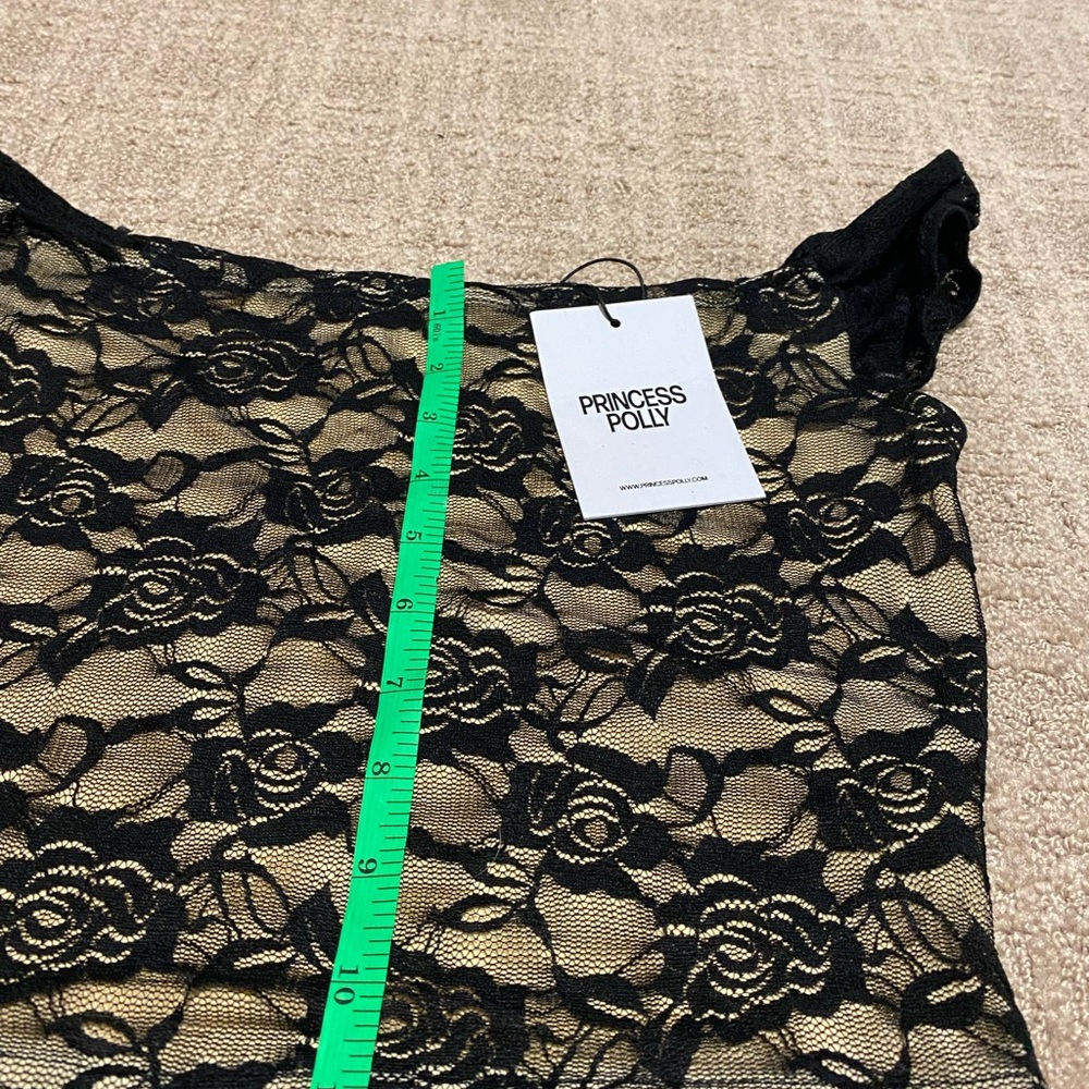 NWT {Princess Polly} Santoro Lace Set | Black + Tan ~ Size US 4 - Picture 11 of 16